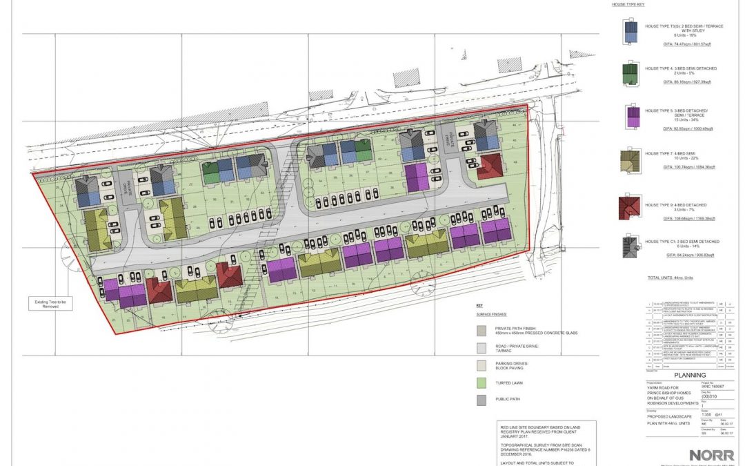 Yarm Road, Middleton-St-George – Proposed Landscape Plan