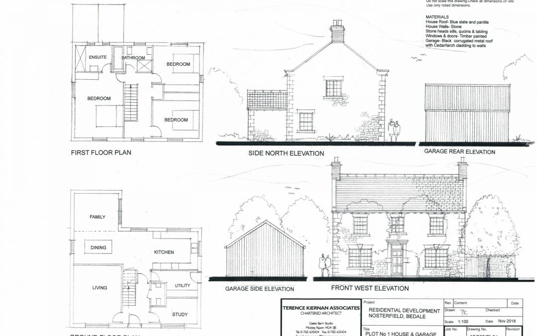 Plot 1 – Plans and Elevs Sheet 1-1