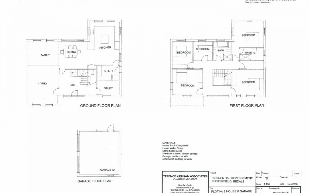 Plot 3 – Plans and Elevs Sheet 1-1